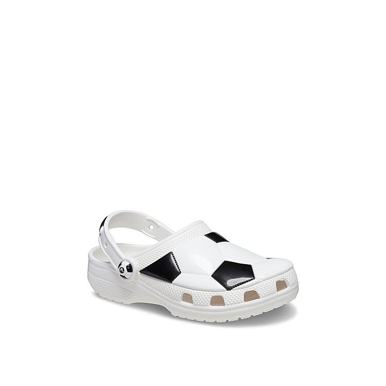 Crocs Classic Soccer Ball Clog Kids' | Boy's | Black/White | Size 1 Youth | Clogs | Sandals | Slip-Ons | Athletic | DSW