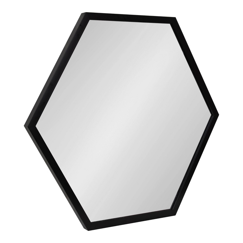 24"" x 26"" Laverty Hexagon Wall Mirror Black - Kate & Laurel All Things Decor | Target
