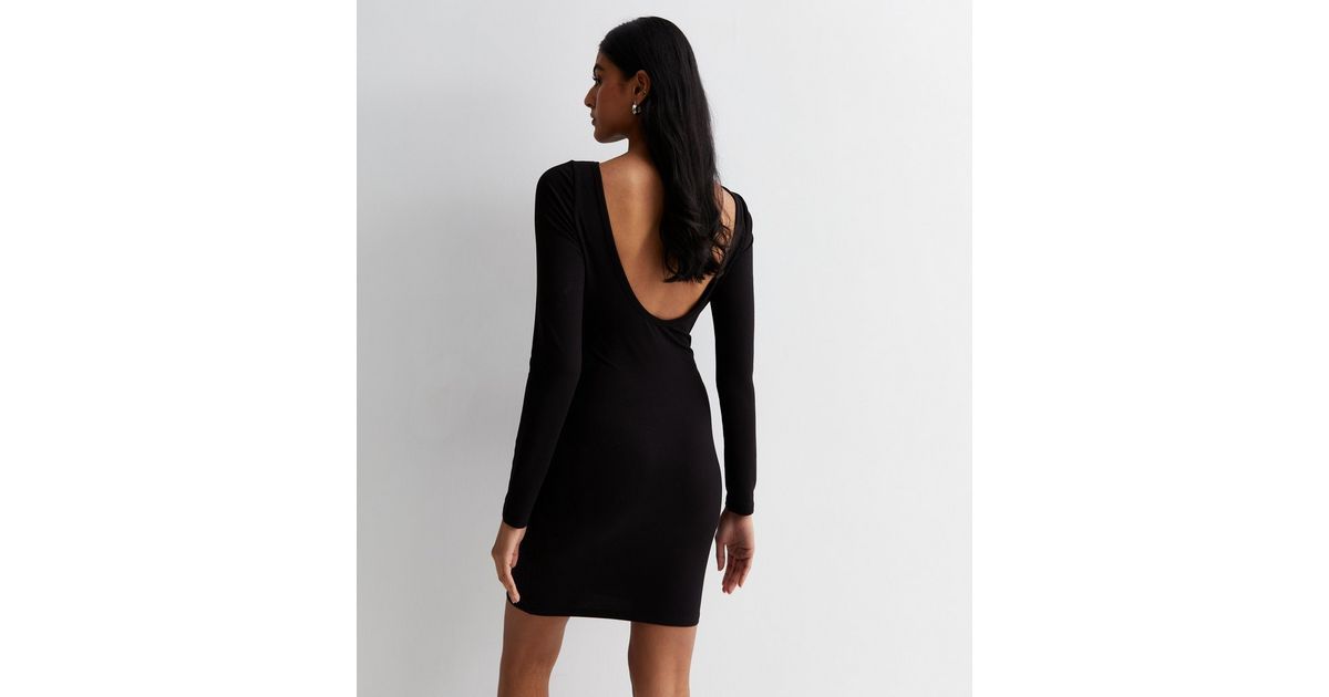 Black Built In Bra Open Back Mini Dress
						
						Add to Saved Items
						Remove from Saved I... | New Look (UK)
