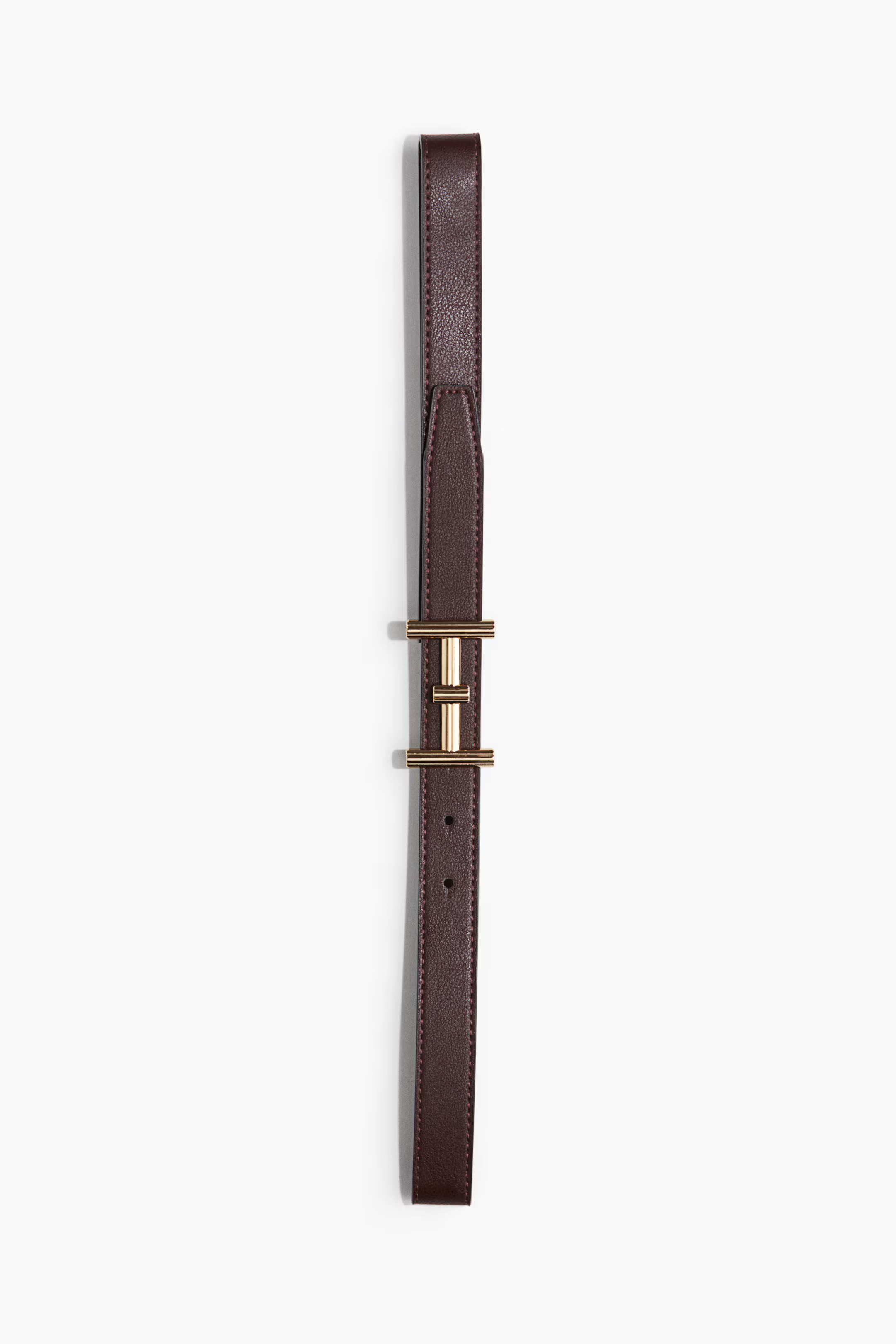 Narrow belt - Burgundy - Ladies | H&M GB | H&M (UK, MY, IN, SG, PH, TW, HK)