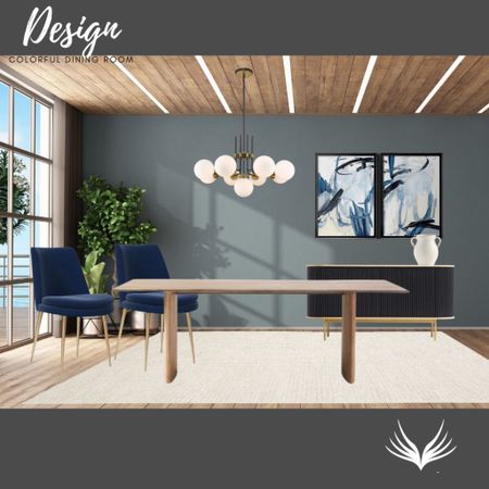 Create a colorful and stylish dining room with the help of this pre-designed space! Add color to your dining room through the chairs, artwork and accessories!

#LTKSeasonal #LTKfamily #LTKhome