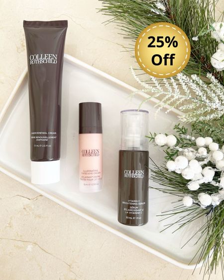 My COLLEEN ROTHSCHILD Morning skincare routine is 25% Off with code FAMILY.  Perfect time to refresh your Spring skincare favorites 🌸

Colleen Rothschild Friends and Family Sale, Vitamin C serum, Colleen Rothschild daytime moisturizer, Illuminating tinted eye cream, Colleen Rothschild hair mask 

#LTKsalealert #LTKover40 #LTKbeauty
