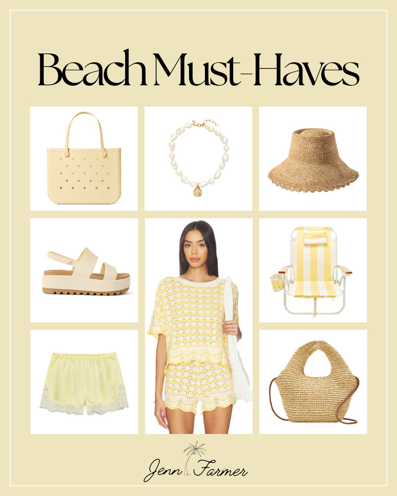 Beach must-haves for your next summer vacation!


butter yellow, trendy style, beach hat, tote bag, gold jewelry, satin shorts, aritzia, revolve style, summer sandals, bogg bag, matching set 

 #LTKSeasonal #LTKTravel