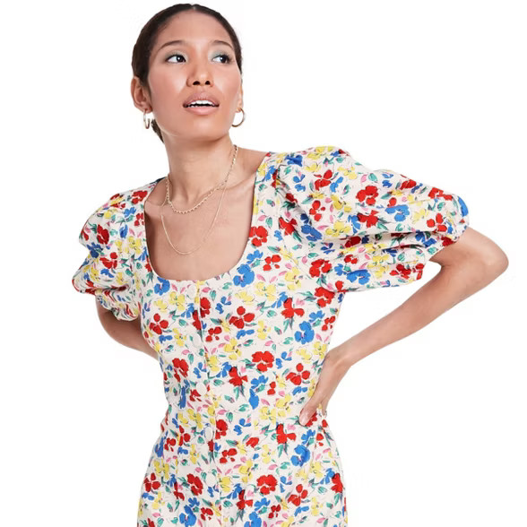 Floral Short Sleeve Button-Up Dress - RIXO for Target | Target
