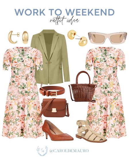 Check out the two ways you can style this cute floral dress from work to weekend!
#officeoutfit #workwear #springfashion #capsulewardrobe #outfitidea

#LTKworkwear #LTKSeasonal #LTKstyletip