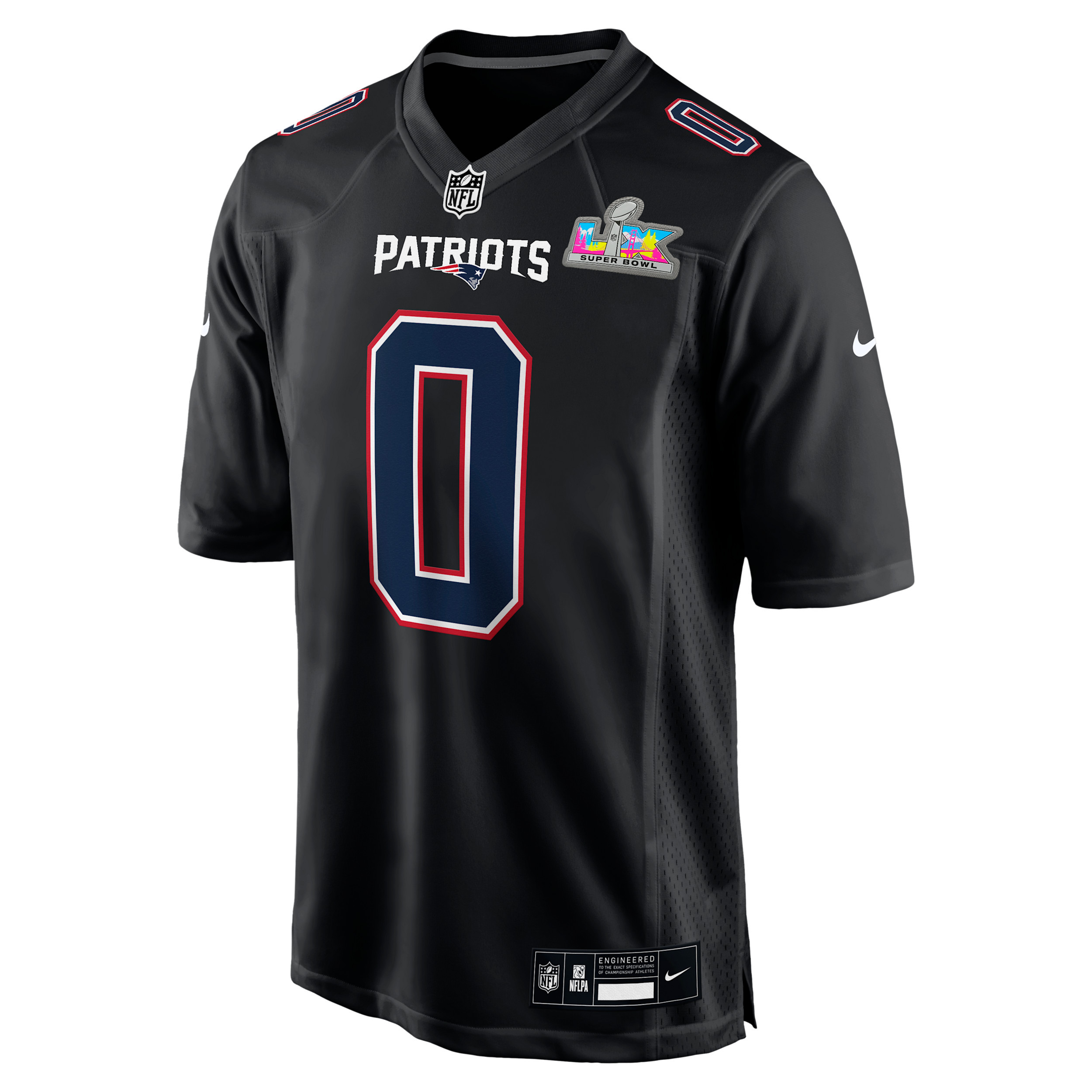 Christian Gonzalez New England Patriots Super Bowl LX Nike Men's NFL Game Fashion Jersey in Black | 22NM00AF8K-H2H | Nike (US)