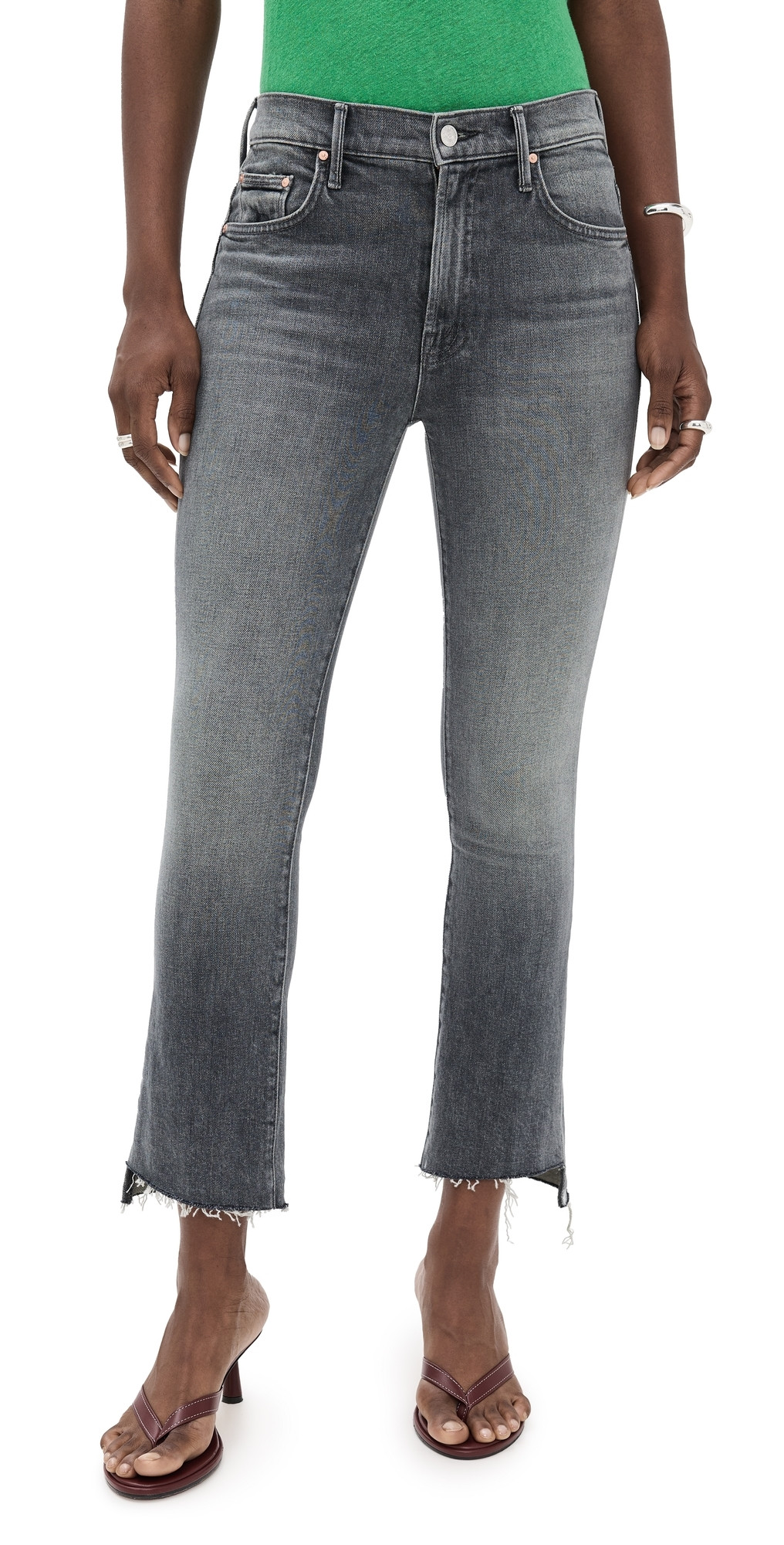 MOTHER Insider Crop Step Chew Jeans Moshpit Memories 32 | Shopbop