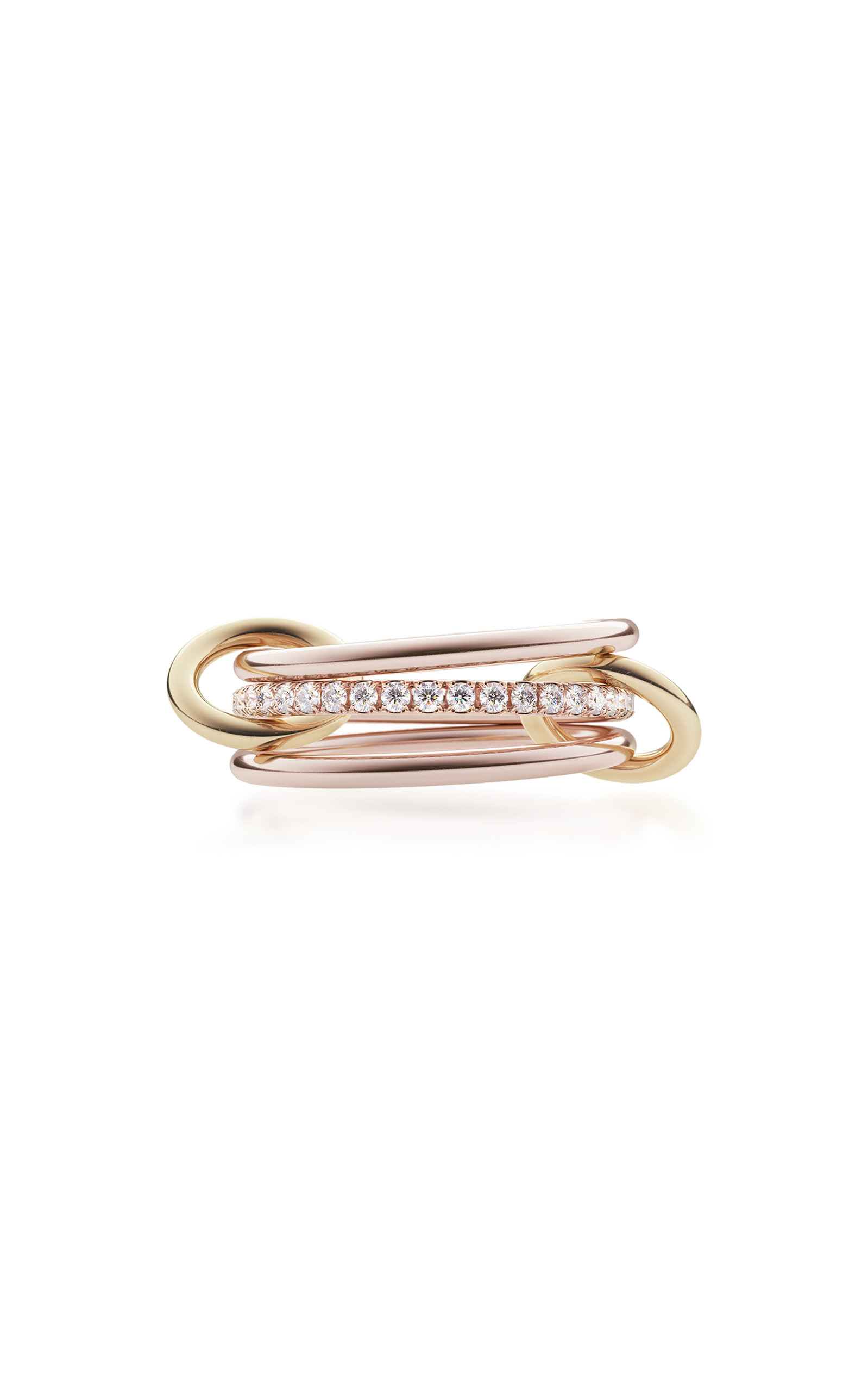 Sonny 18K Rose, Yellow Gold Diamond Ring | Moda Operandi (Global)