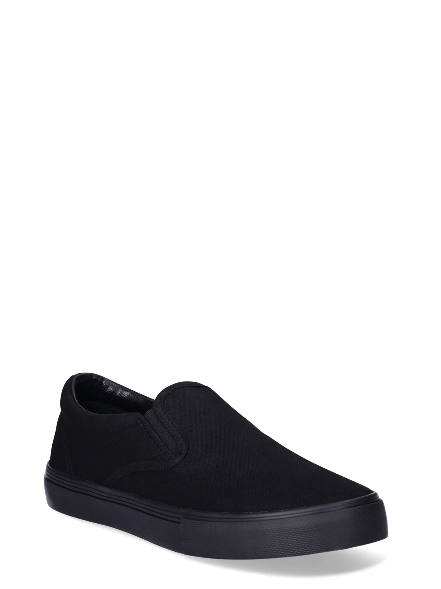 No Boundaries Twin Gore Canvas Slip On Sneakers, Wide Width Available, Women's | Walmart (US)