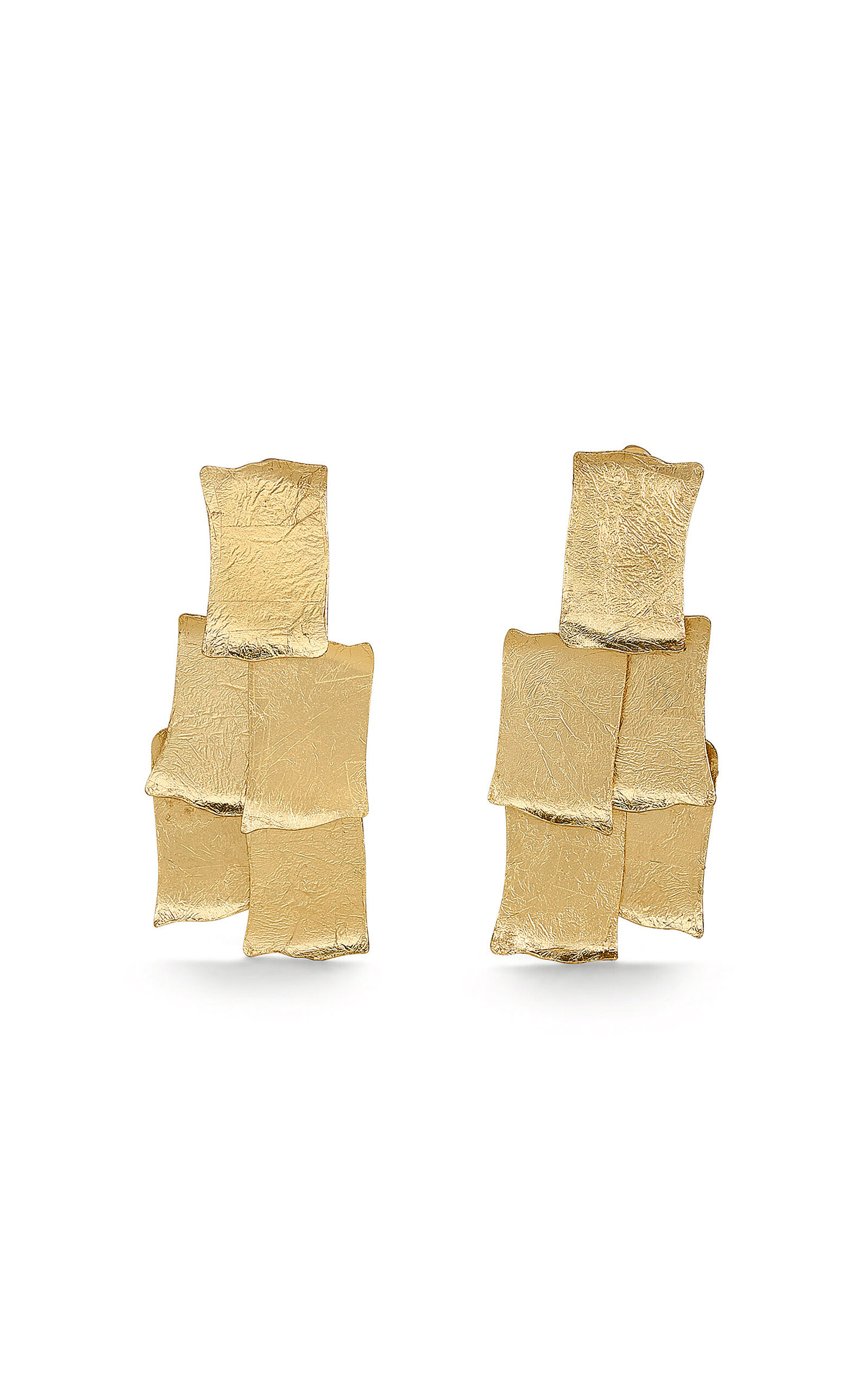 Cult Gaia - Brooklyn Brass Clip-On Earrings - Gold - OS - Moda Operandi - Gifts For Her | Moda Operandi (Global)