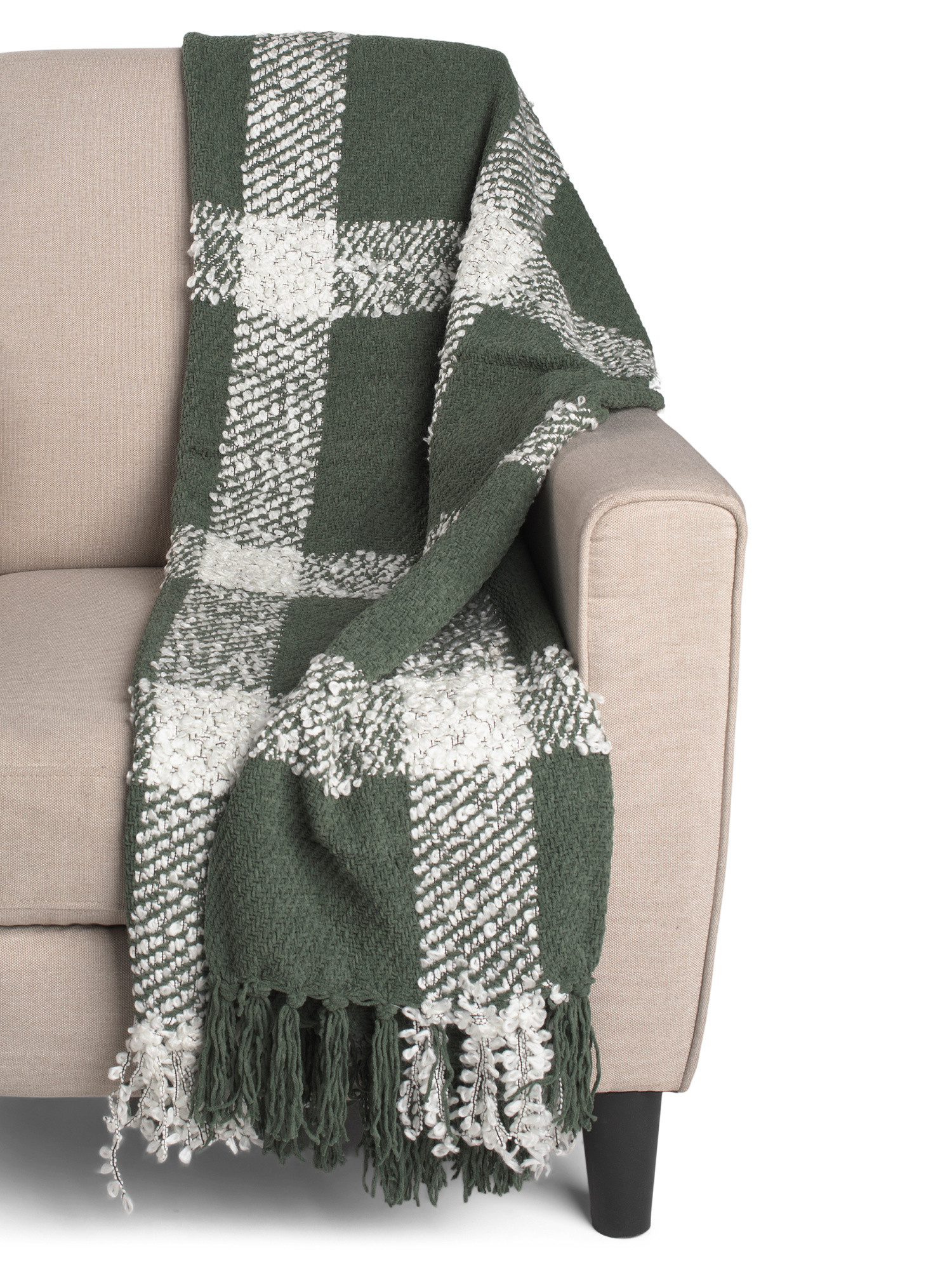 Addison Checkered Throw | TJ Maxx