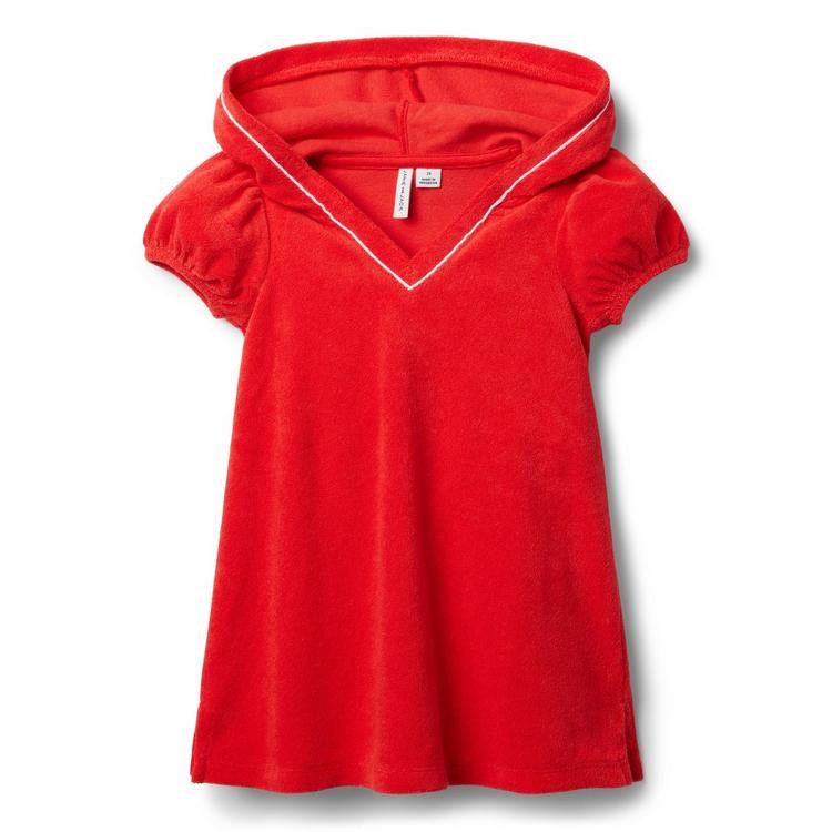 Hooded Terry Puff Sleeve Cover-Up | Janie and Jack