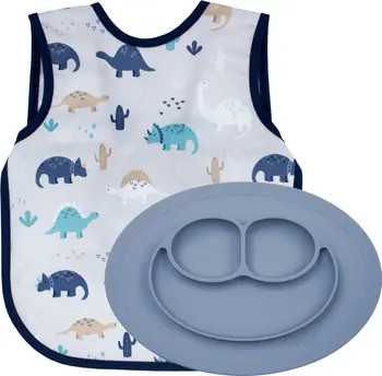 x BapronBaby Dinos Apron & Feeding Mat Set | Nordstrom
