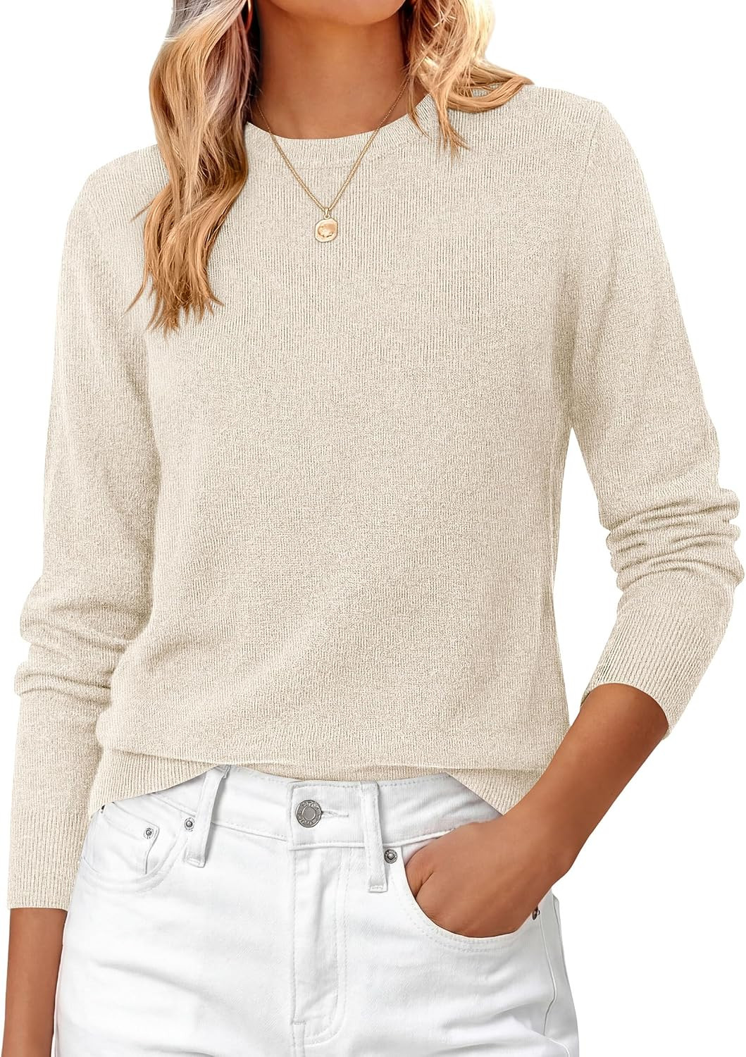 PRETTYGARDEN Womens Fall Basic Long Sleeve Sweater | Amazon (US)
