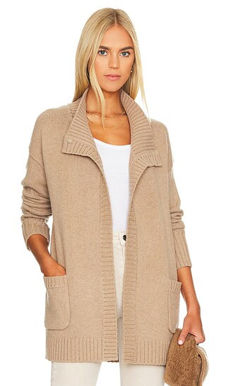 Cardigan in Oat Heather | Revolve Clothing (Global)