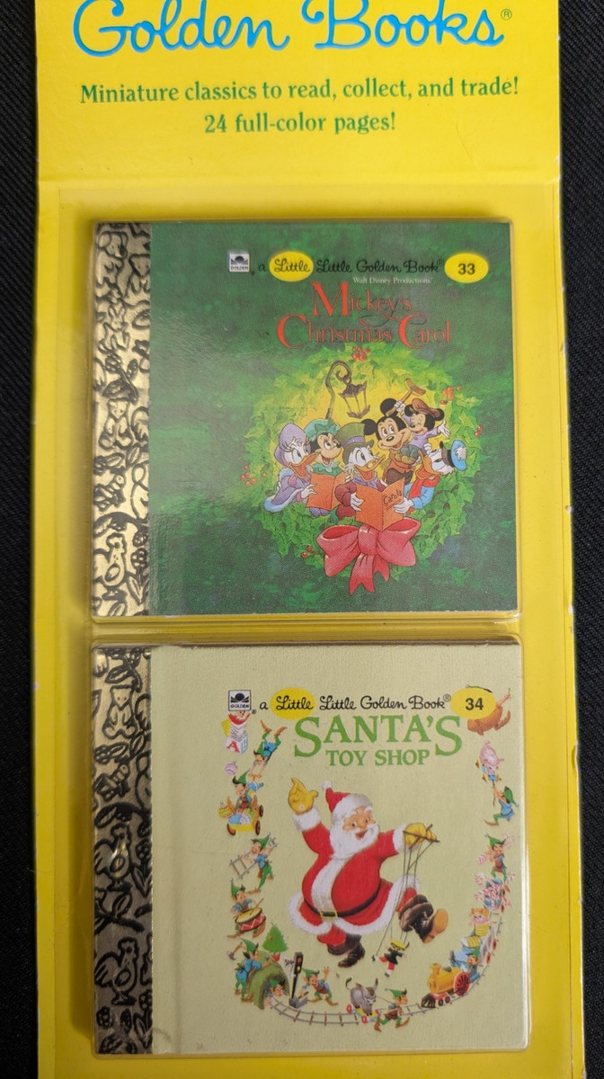 Miniature Little Golden Book Set #33 34 35 36 Christmas Disney NEW NOS | eBay US