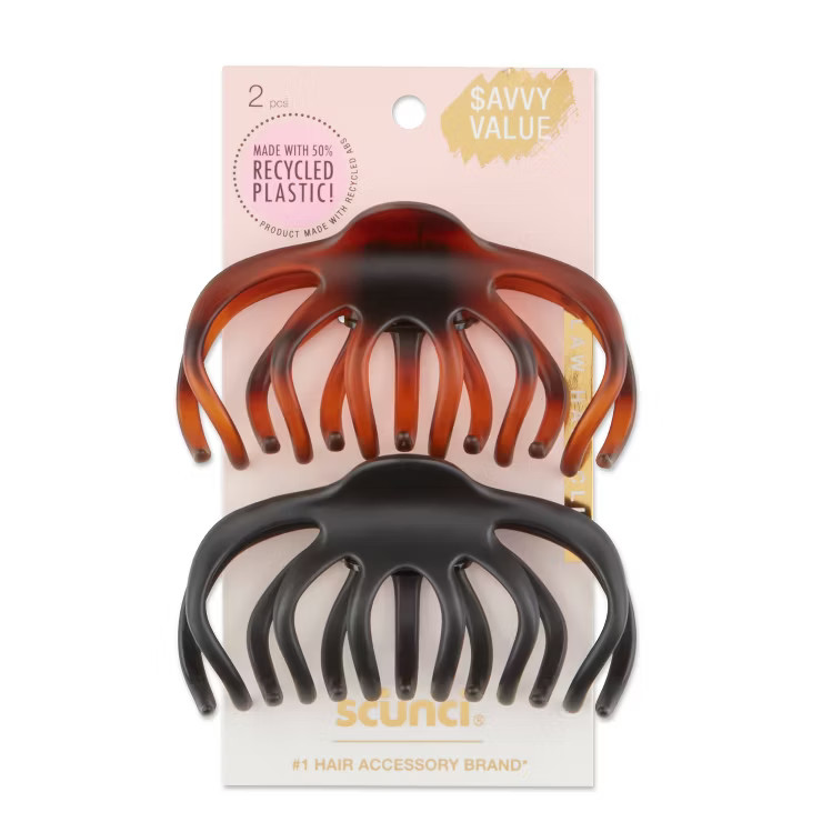 scunci Basic Claw Hair Clip - 2ct | Target
