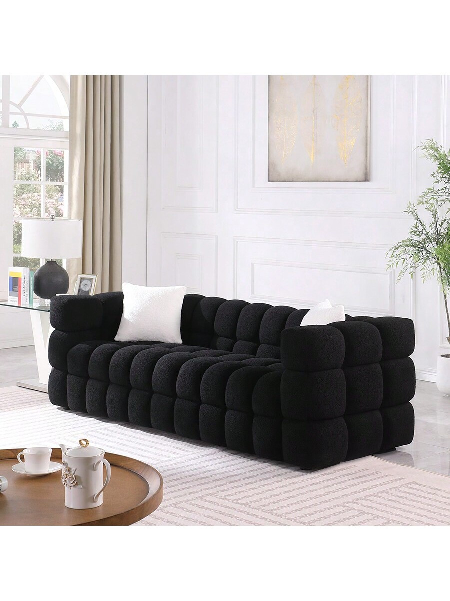 Denippa Modern Tufted Boucle Sofa,Cloud Loveseat Sofa/ 3-Seater With Marshmallow-Like Curves,Upho... | SHEIN