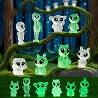 40PCS Mixed Glow in Dark Alien Mini Figures for Terrarium DIY Craft Decor, Cute Night Light Miniature Figurines Ornament | AliExpress (US)