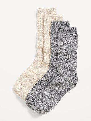 Cozy Marled Waffle-Knit Socks 2-Pack for Women | Old Navy (US)