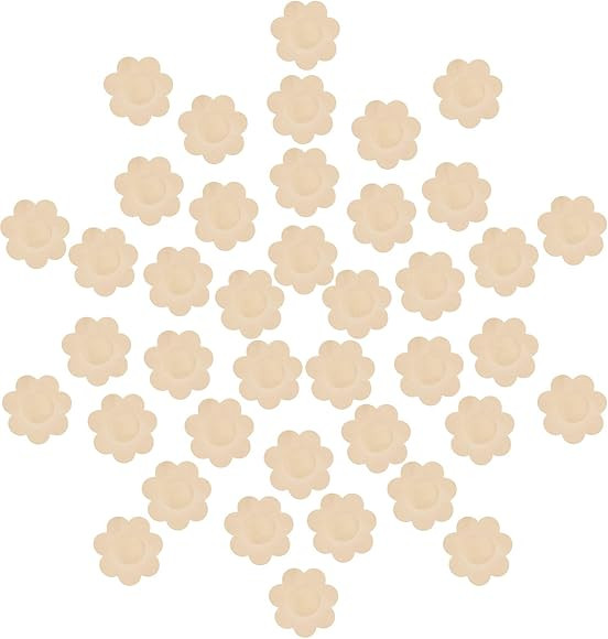 SATINIOR 50 Pairs Nipple Covers Disposable Pasties Breast Covers Self Adhesive No Show Bra for Wo... | Amazon (US)