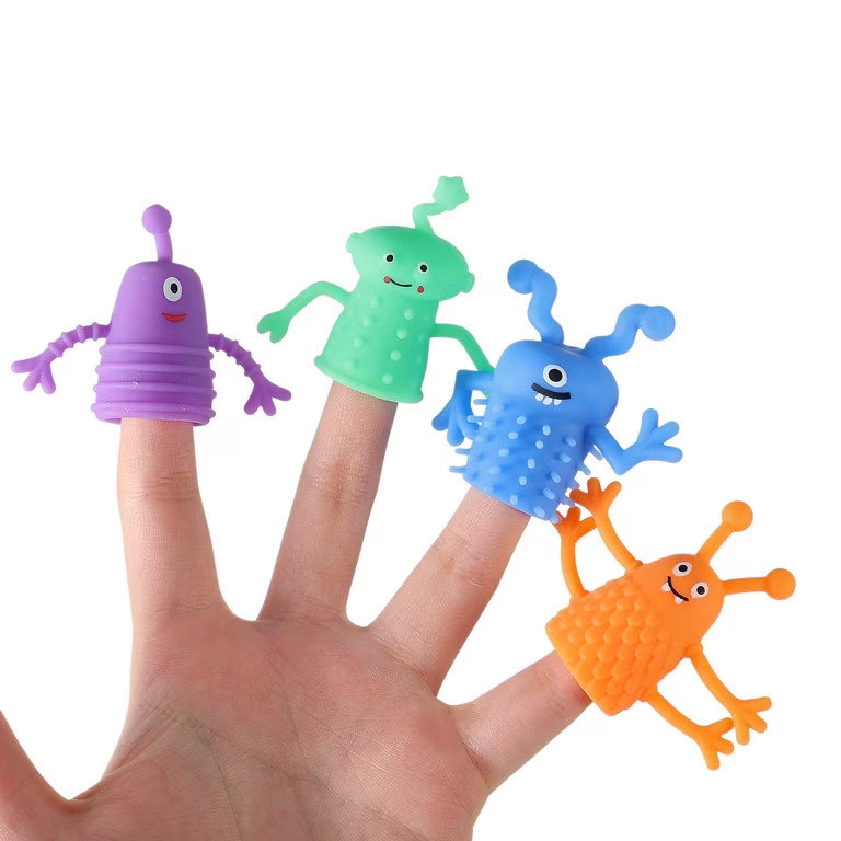 Finger Puppets Party Favors, Multicolor, 8 Count, Halloween by Way To Celebrate | Walmart (US)