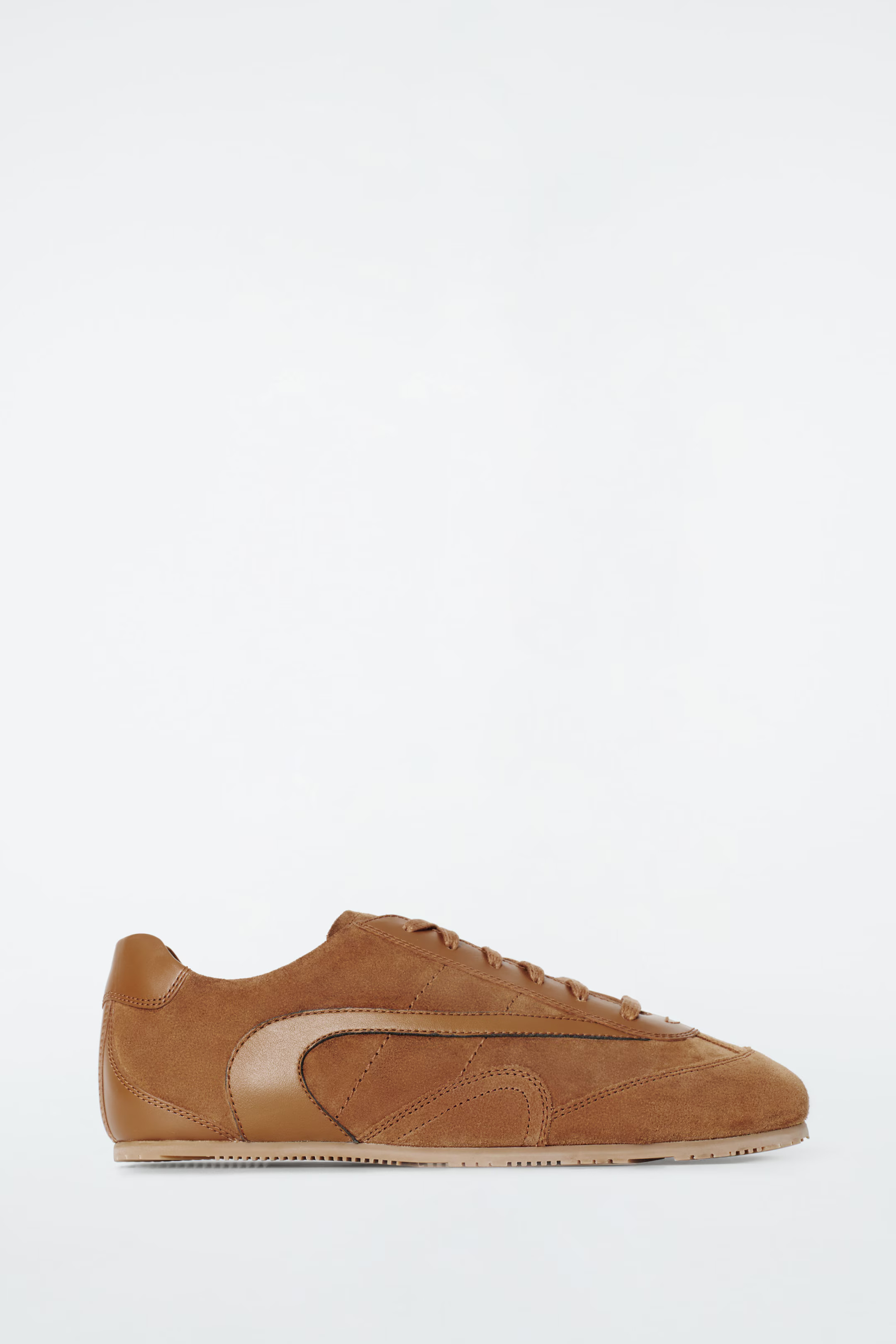 MINIMAL LEATHER TRAINERS - COGNAC | COS | COS UK