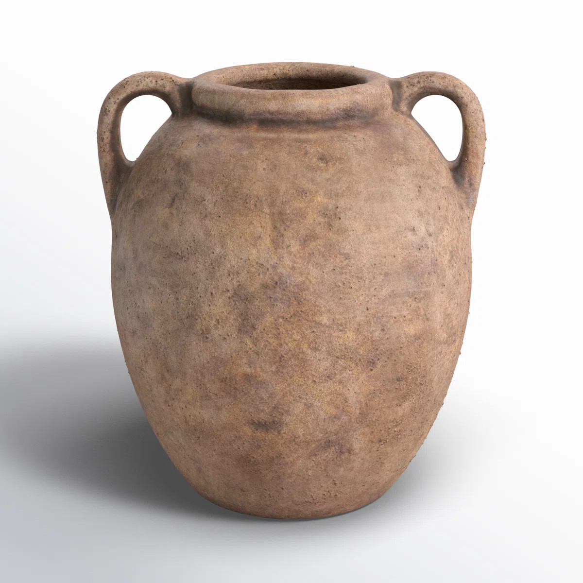 Badgley Ceramic Antique Style Textured Vase With Shadings And Handles | Wayfair North America