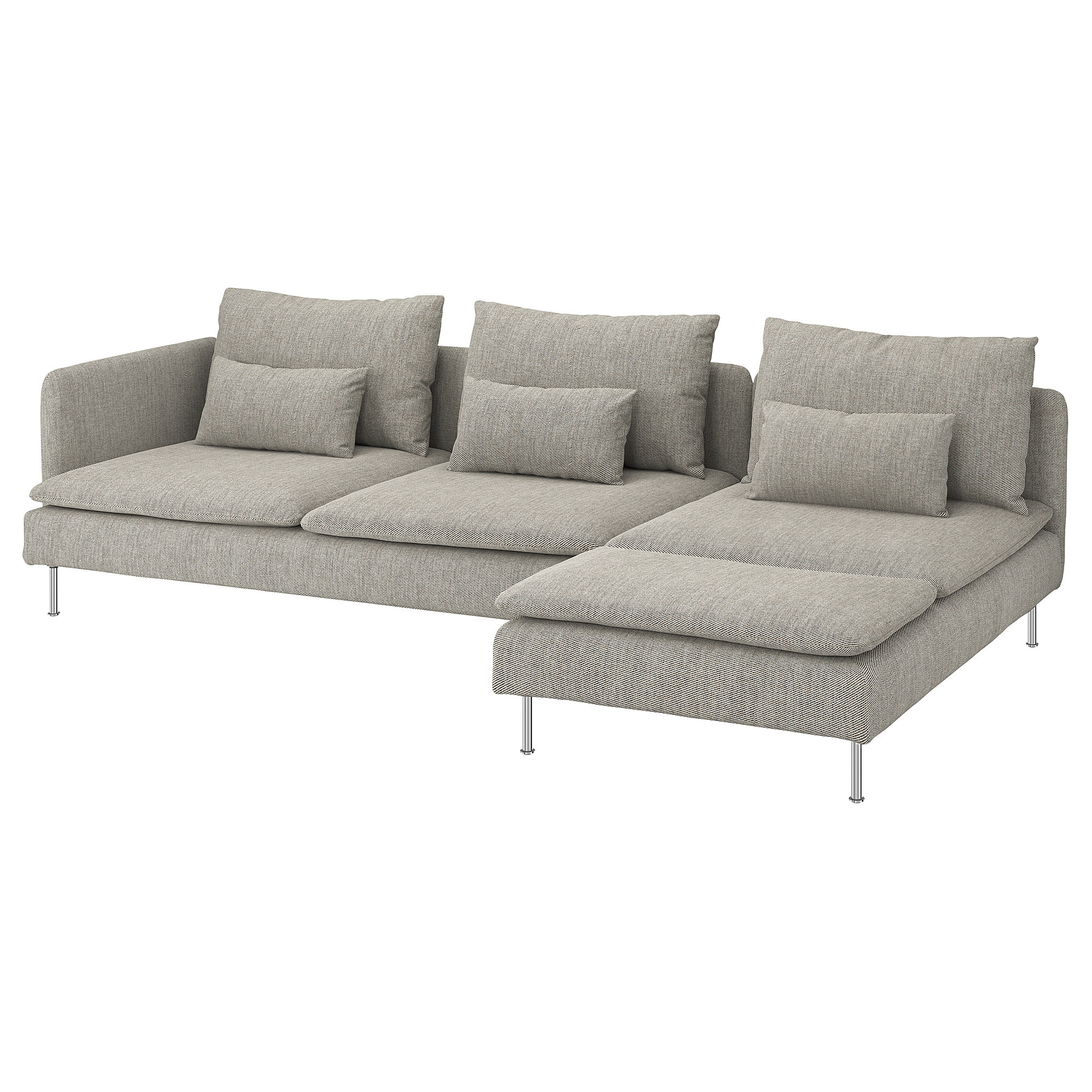 SÖDERHAMN 4er-Sofa, Mit Récamiere + offenes Ende/Viarp beige/braun - IKEA Deutschland | IKEA (DE)