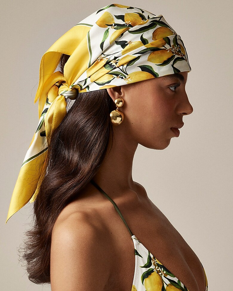 Oversized silk bandana | J. Crew US