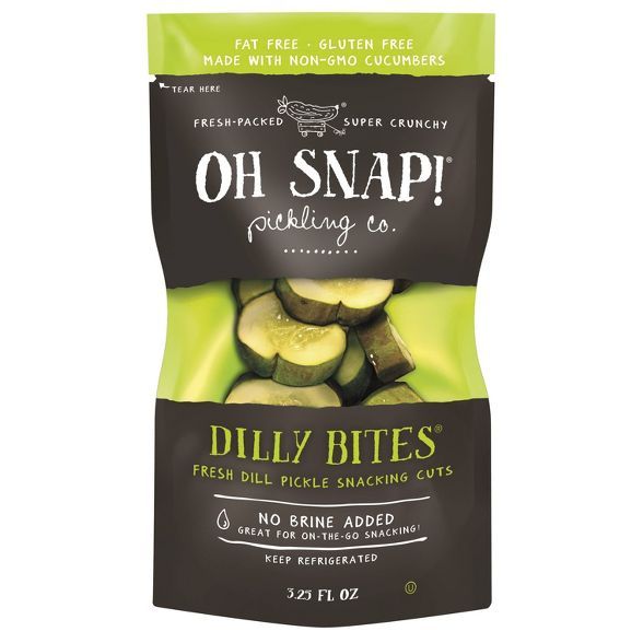 OH SNAP! Dilly Bites Fresh Dill Pickle Snacking Cuts - 3.25 fl oz | Target