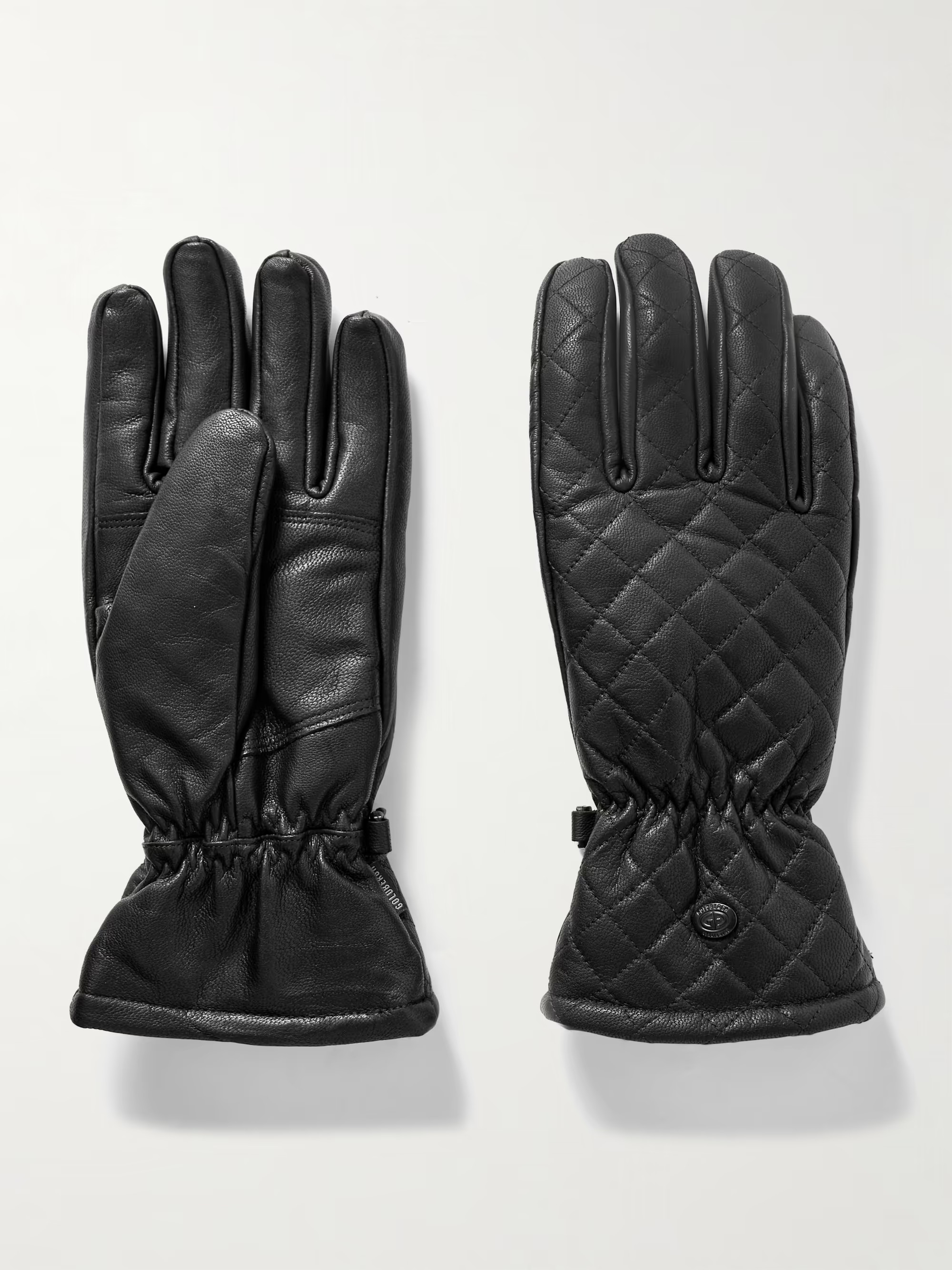Nishi padded quilted leather gloves | NET-A-PORTER (US)