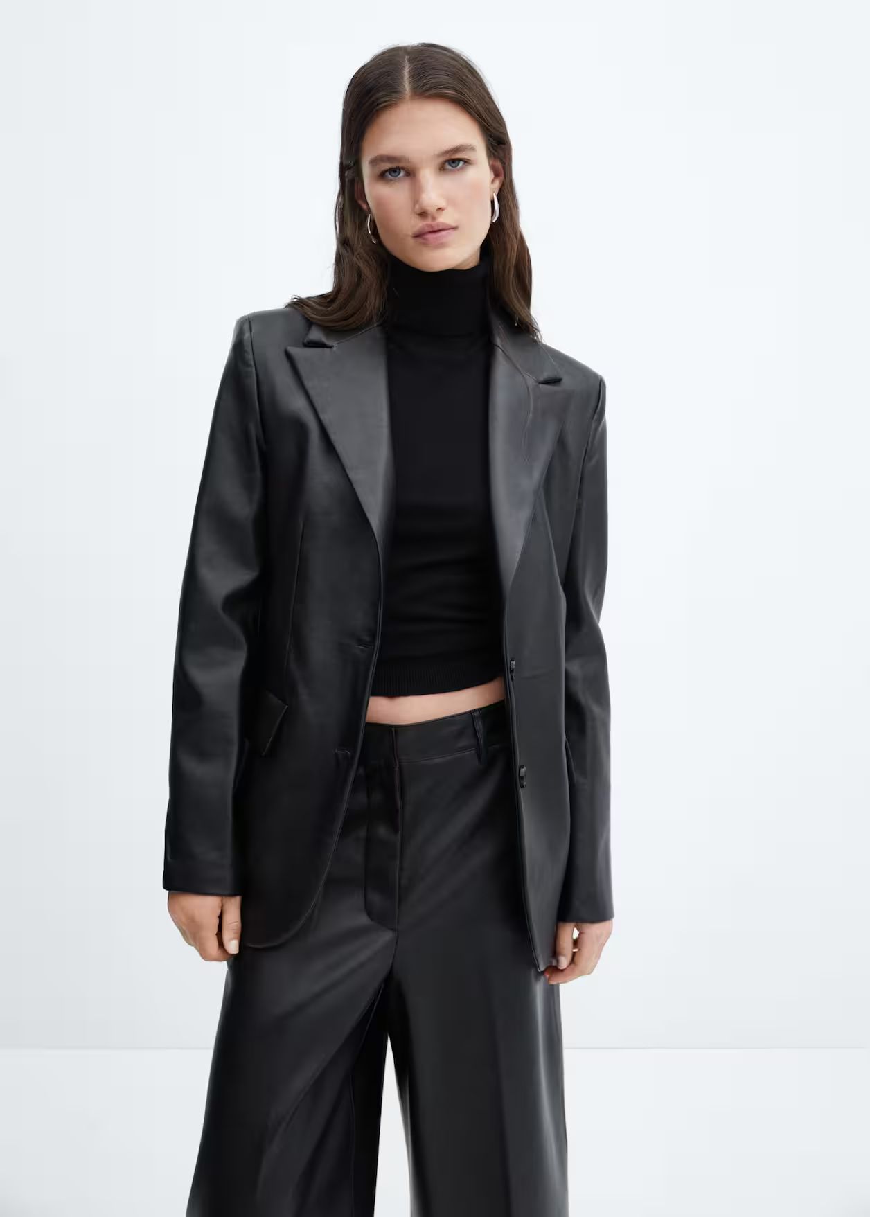 Leather-effect jacket -  Women | Mango United Kingdom | MANGO (UK)