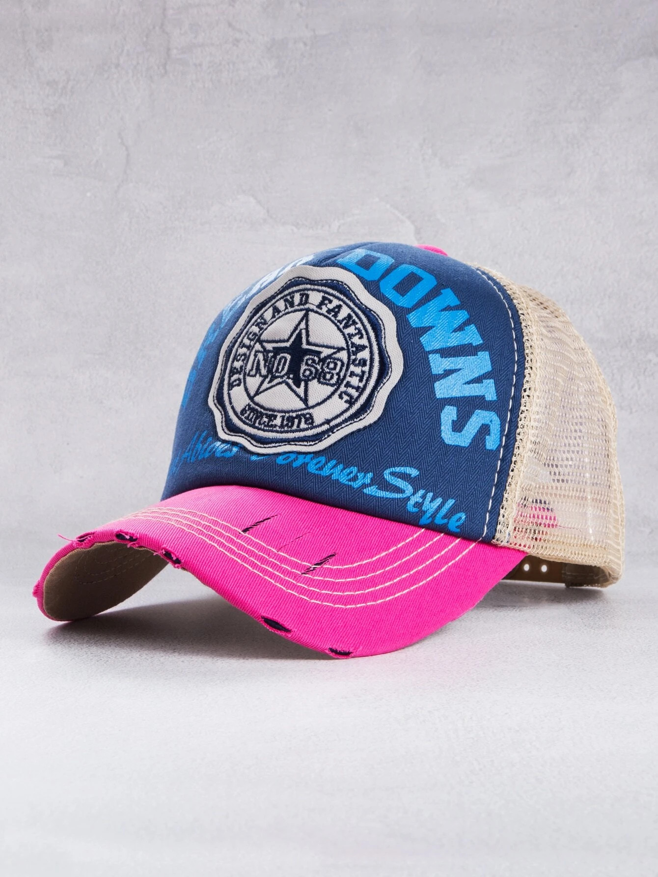 1pc Colorblock Vintage Style Sun Protection Baseball Cap | SHEIN