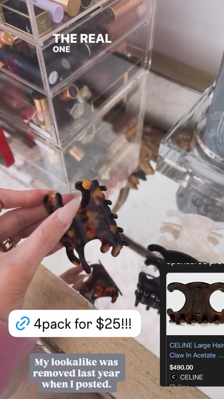 As you have probably seen I wear these clips everyday! They look just like the $500 Celine hair clip and are very affordable!! 

Amazon finds, Amazon hair, Hair accessories, Hair clips, Summer hair accessories, Celine, Amazon Prime, Emily Gemma

#LTKstorytime #LTKActive #LTKBeauty