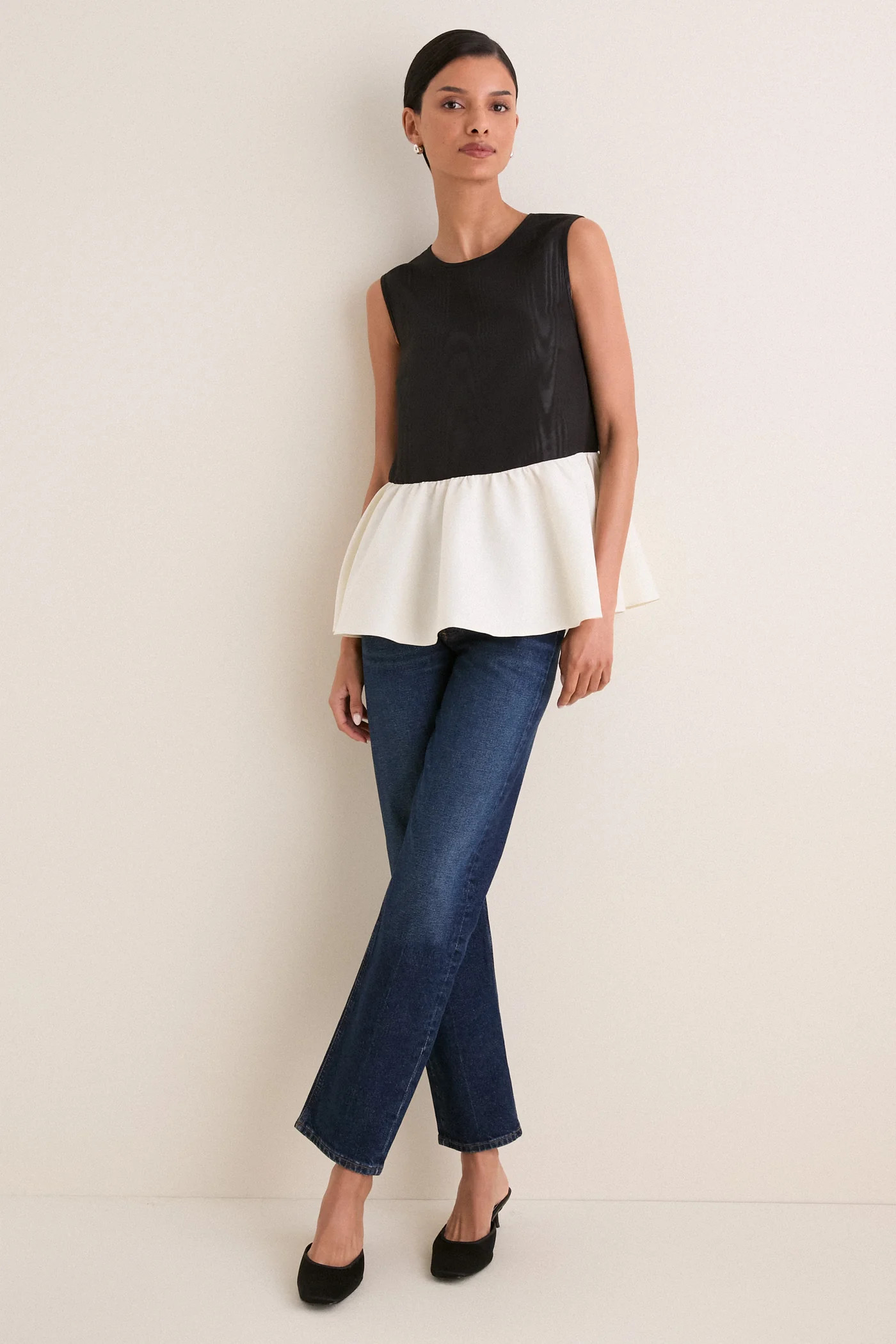 Black and Bone Iris Moire Top | Tuckernuck (US)