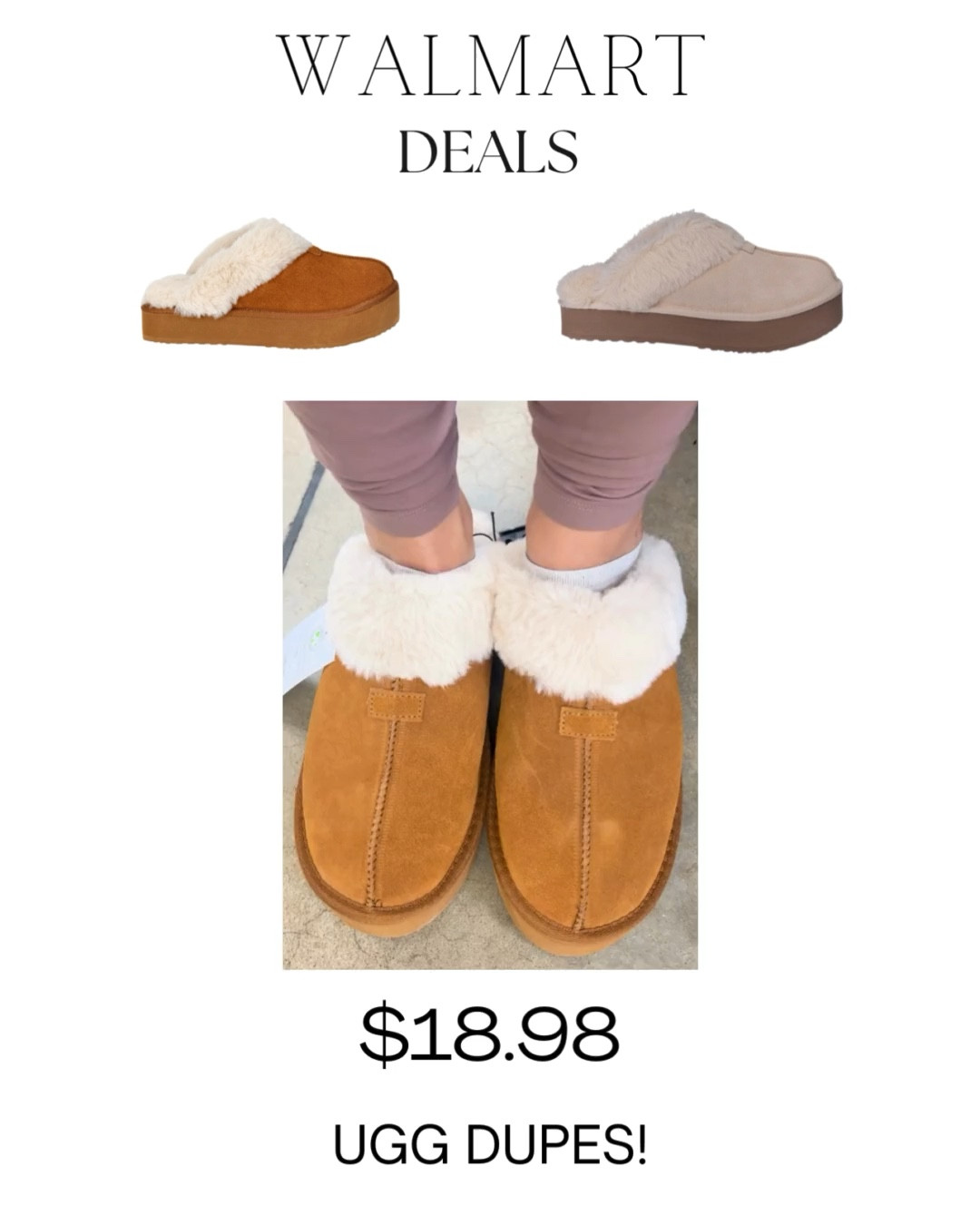 Ugg dupes without the price tag!! Tried these on and they are actually so close to the real thing! 

#LTKSaleAlert #LTKHoliday #LTKFindsUnder50