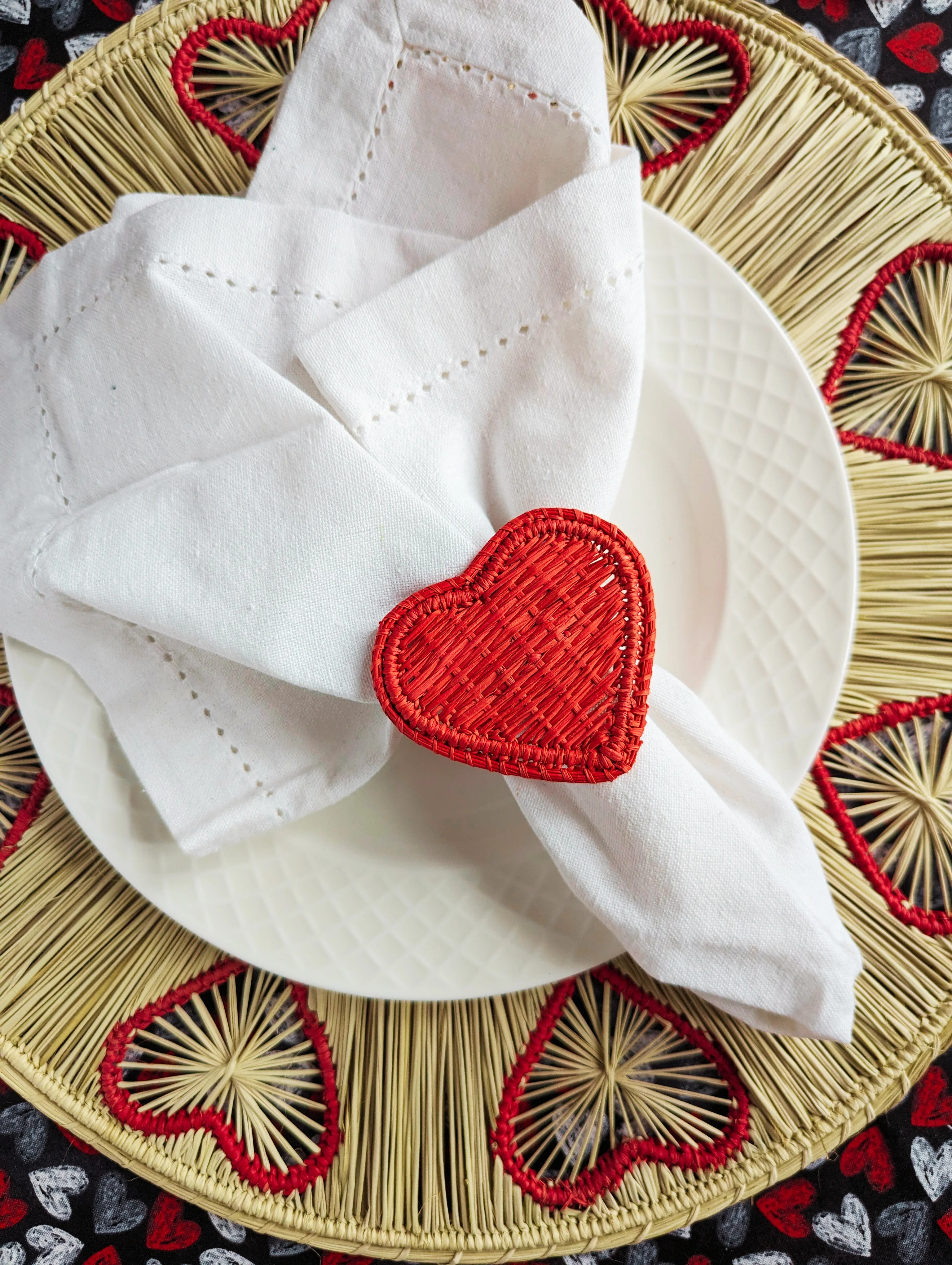 Heart Woven Napkin Ring | Macondo Forever