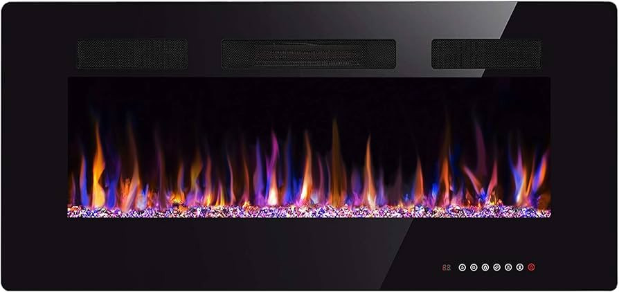 Xbeauty 30 inch Wall Mounted Recessed Electric Fireplace Insert, Flush Mount Linear Fireplace, Ul... | Amazon (US)