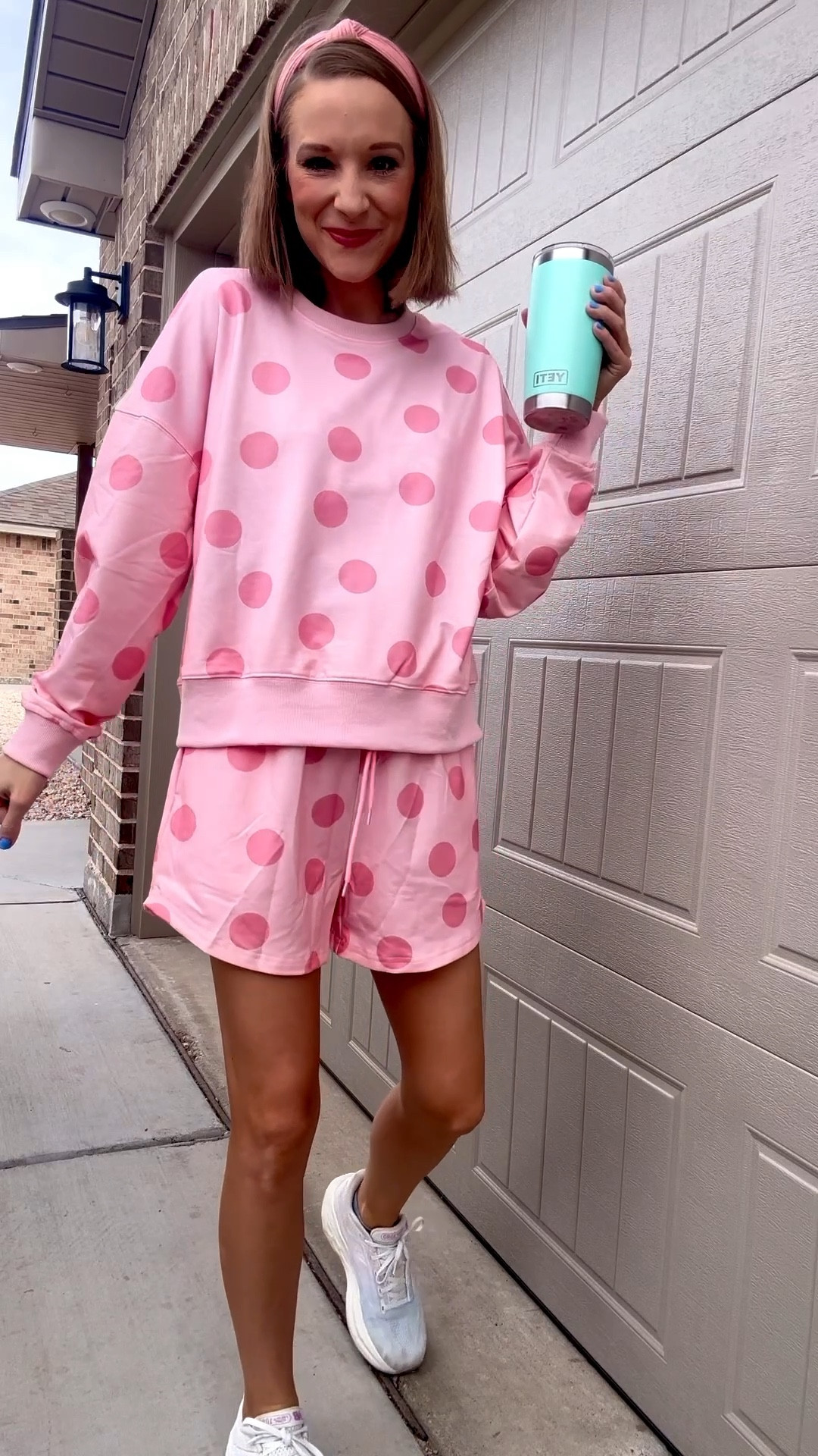 Two piece polka dot Amazon set 🤩