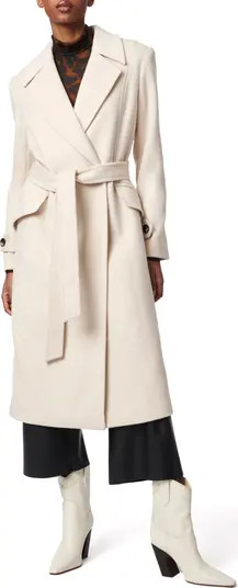 Bernardo Double Breasted Belted Coat | Nordstrom | Nordstrom