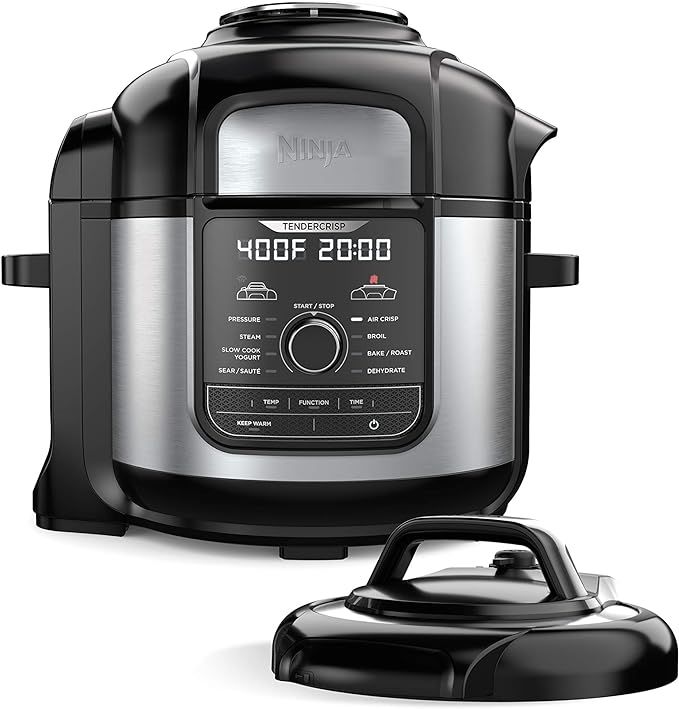 Ninja FD401 Foodi 8-Quart 9-in-1 Deluxe XL Pressure Cooker, Broil, Dehydrate, Slow Cook, Air Frye... | Amazon (US)