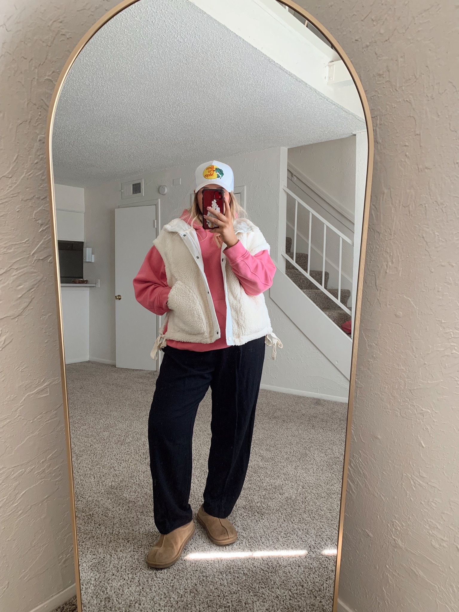 Perfect cozy vest for fall 🧸 my hoodie is the oversized boyfriend hoodie from Adidas, I got it last fall and can’t find it on their website

#LTKFallSale #LTKSeasonal