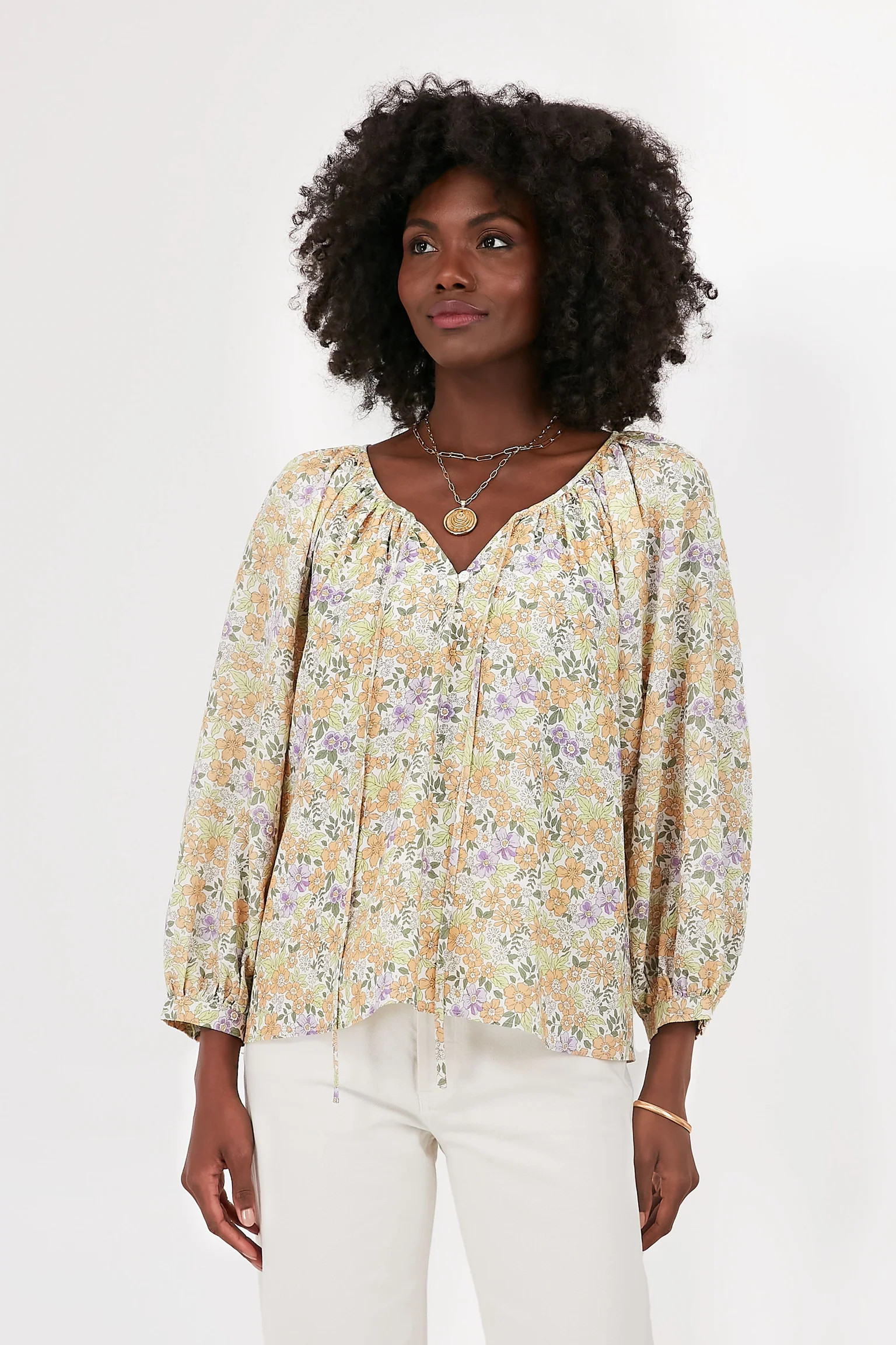 Flower Power Maisie Tie Blouse | Tuckernuck (US)