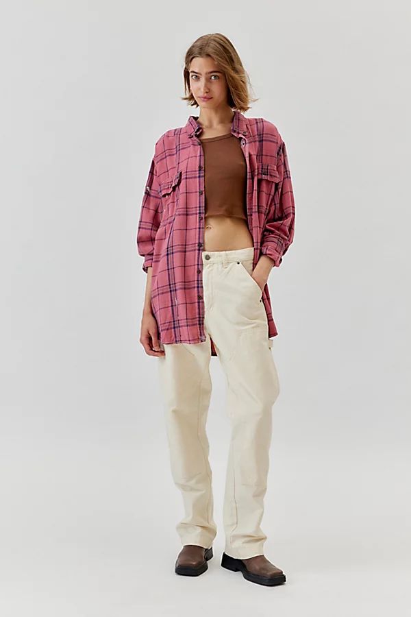 Urban Renewal Remade Overdyed Flannel Shirt | Urban Outfitters (US and RoW)