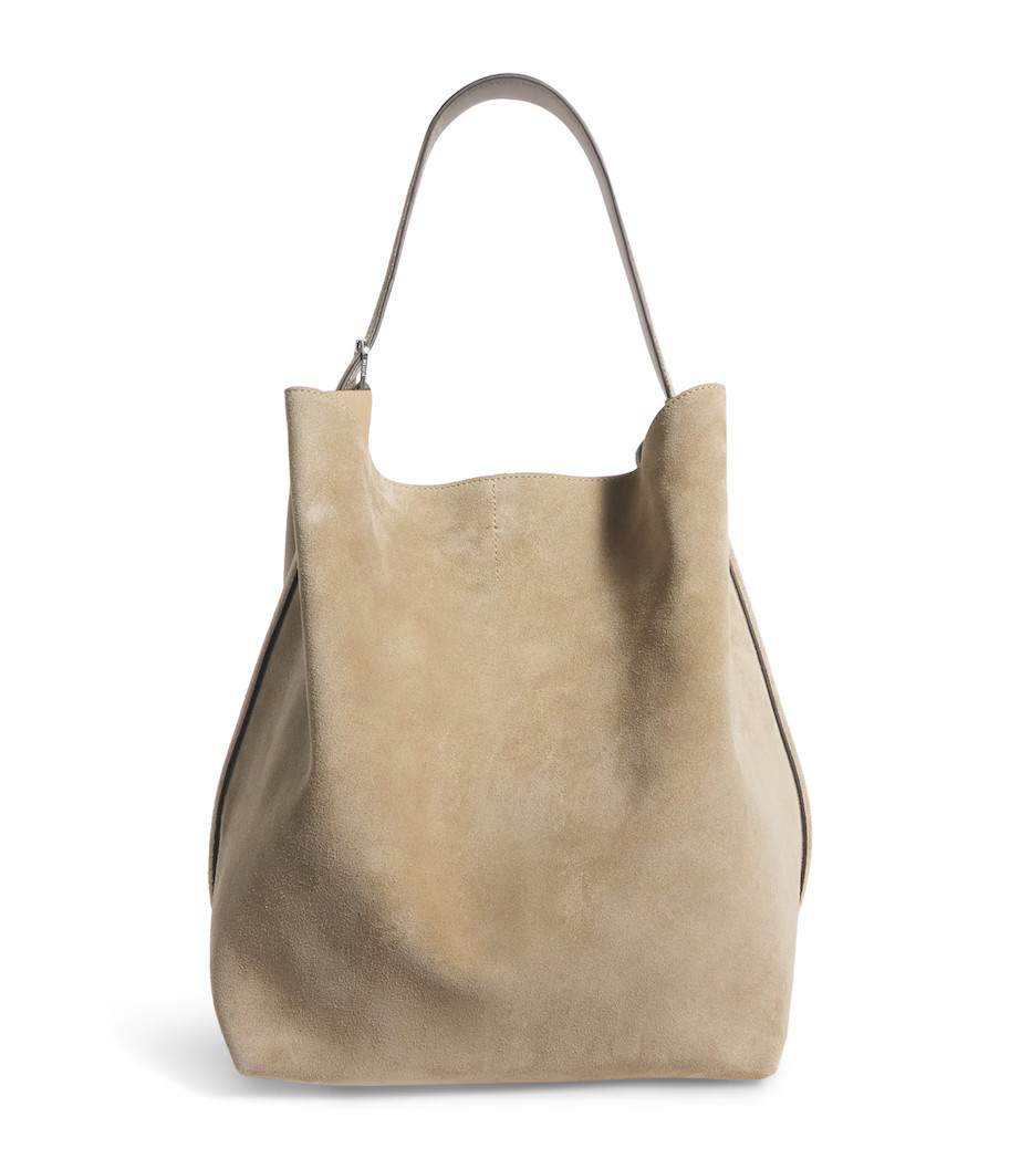 Large Suede Belted Tote Bag | Harrods