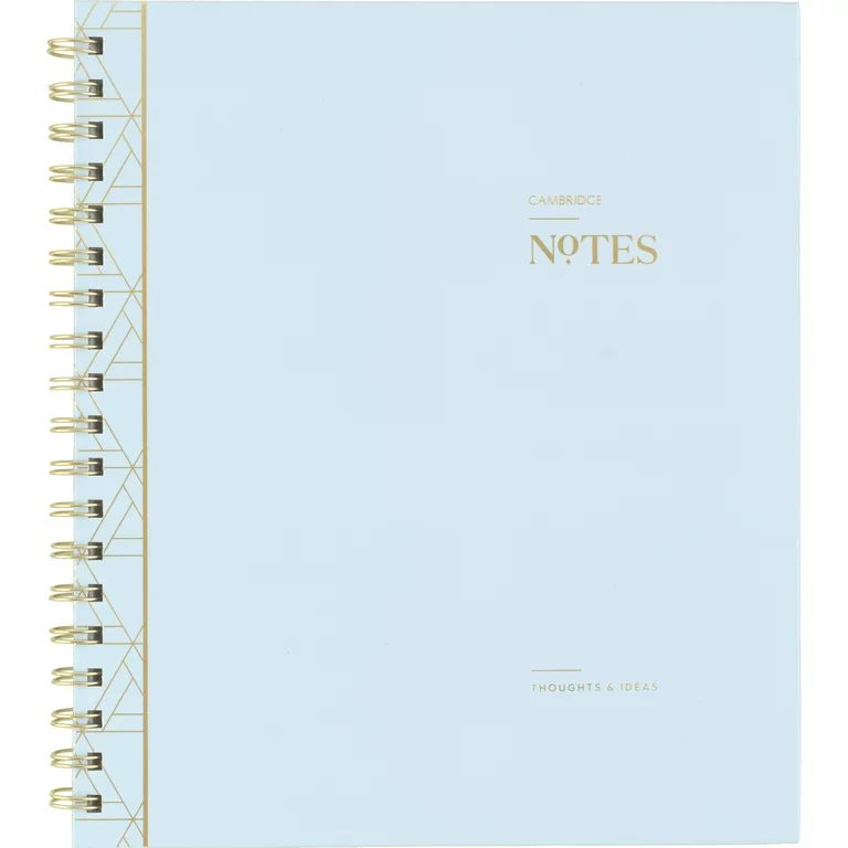 Cambridge WorkStyle Notebook, 8 1/2" x 10", Medium, Blue, 80 Sheets (1606W-407-20) | Walmart (US)