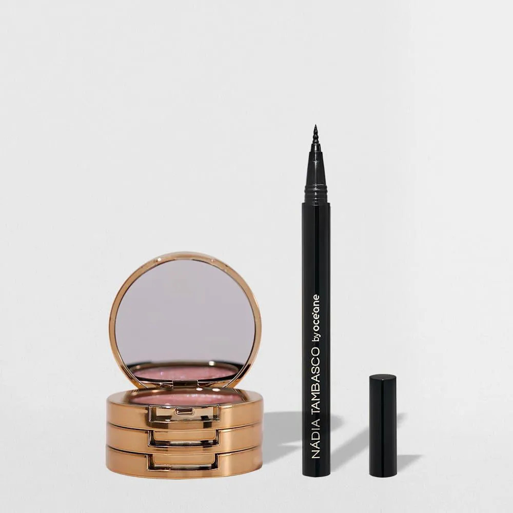 Kit Trio De Sombras 3 To Go Pallete Hazel + Caneta Delineadora Nádia Tambasco By Océane (2 Produtos) | DrogaRaia (BR)