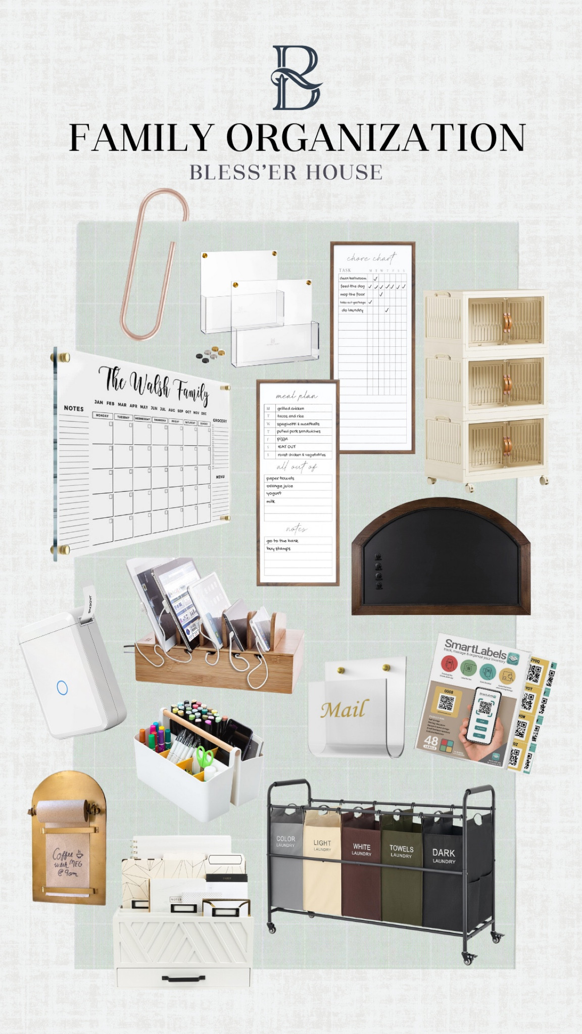 How cool are the smart QR code labels?! Design a command center with a personalized calendar  :) 

kids crafts, colors, art, mail organizer, chore list, grocery list, to do, calendar, kids, schedules, label maker


#LTKfamily #LTKstyletip #LTKhome