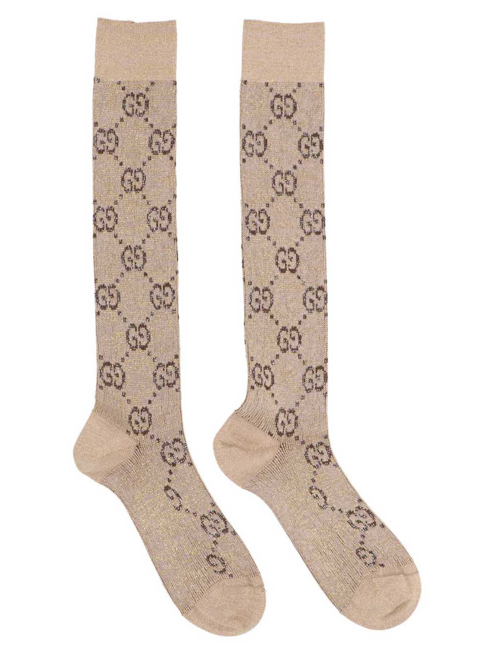 Gucci Gg Lamè Socks | Italist.com US
